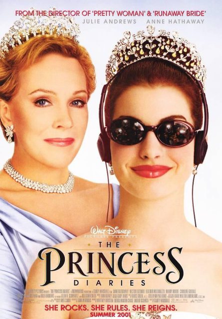 Affiche Poster de Princesse malgré elle Princess Diaries avec Anne Hathaway et Julie Andrews 2001
