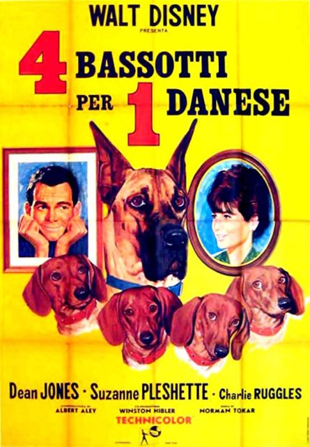 Affiche Poster quatre bassets danois Ugly Dashshund disney