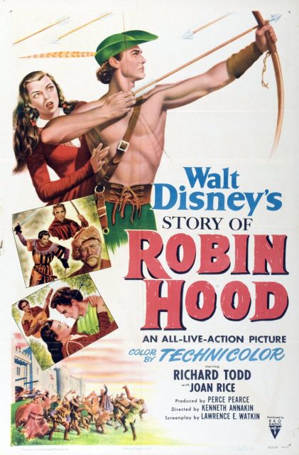 Affiche Poster robin bois joyeux compagnons hood merrie men disney