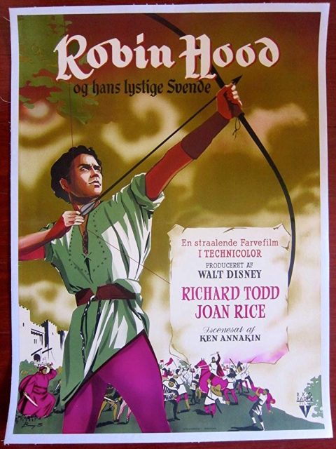 Affiche Poster robin bois joyeux compagnons hood merrie men disney