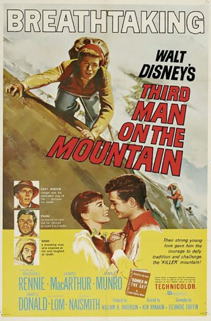 Affiche Poster troisième homme montagne third man mountain disney