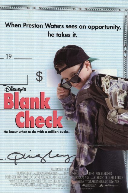 Affiche Poster apprenti millionnaire blank check disney