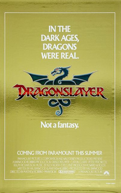 Affiche poster dragon lac feu dragonslayer disney