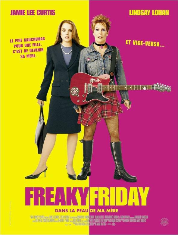Affiche poster freaky friday peau mere disney