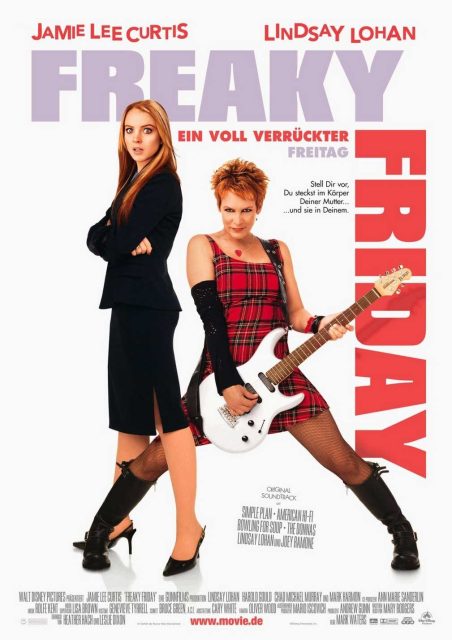 Affiche poster freaky friday peau mere disney