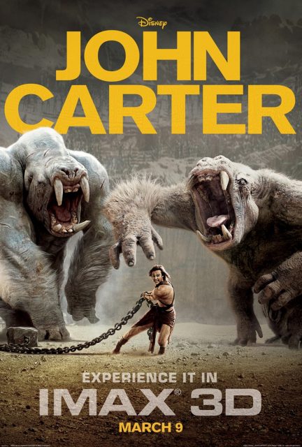 Affiche Poster john carter disney