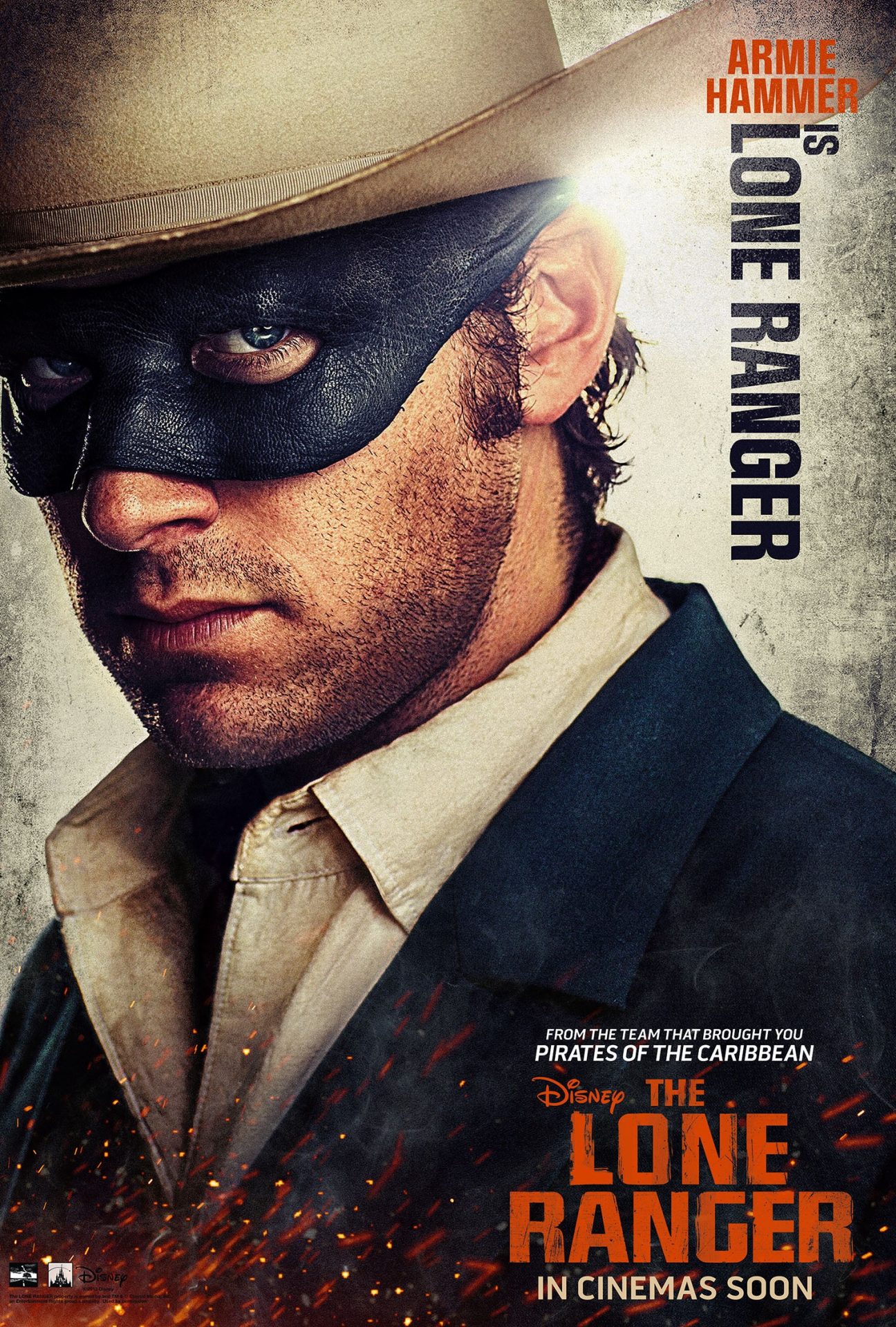 Affiche Poster lone ranger naissance heros disney