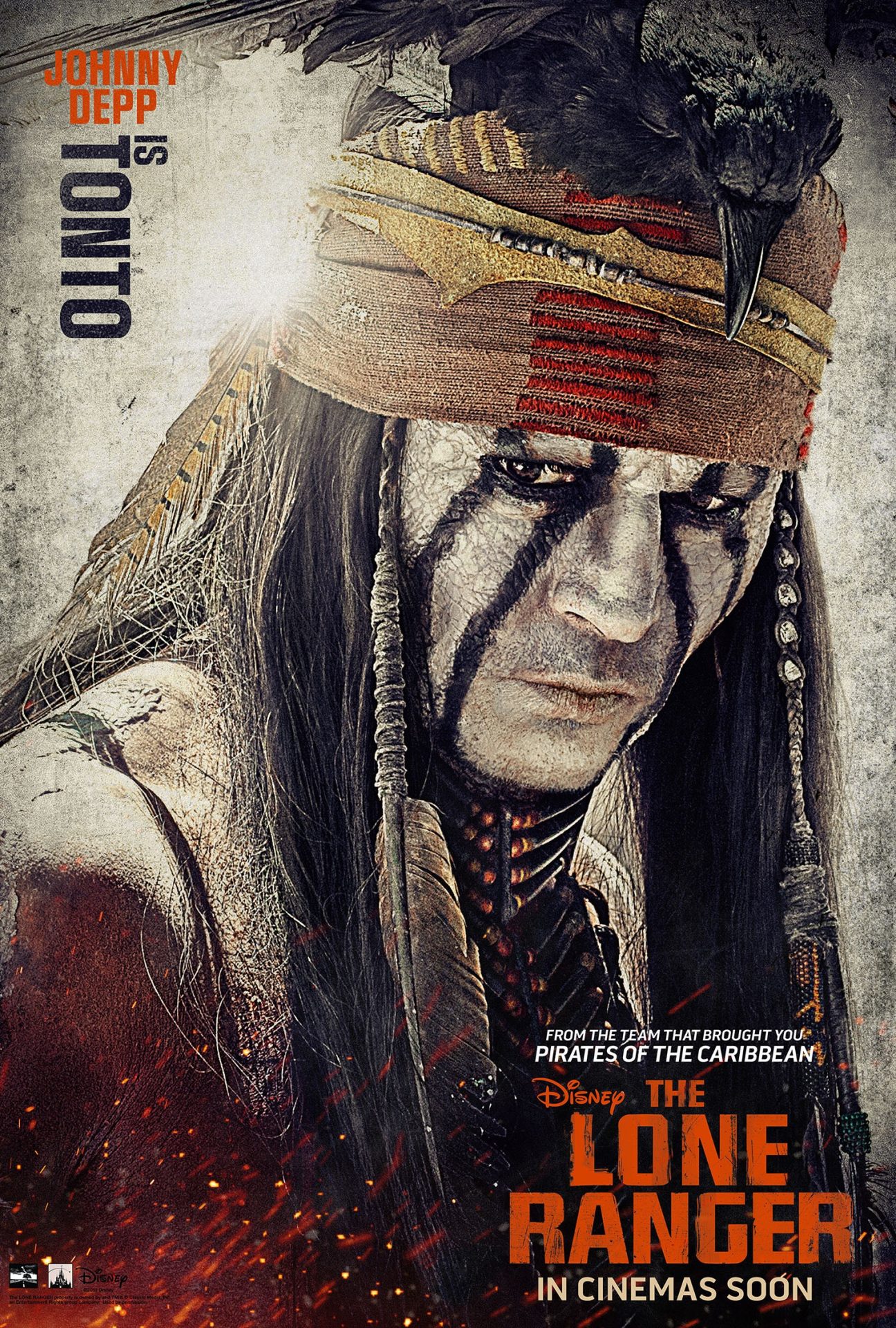 Affiche Poster lone ranger naissance heros disney