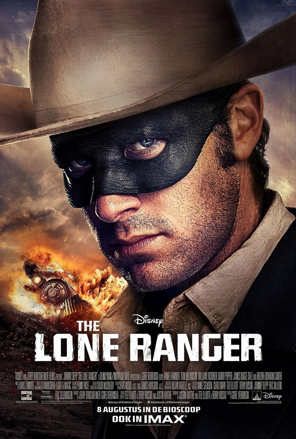 Affiche Poster lone ranger naissance heros disney