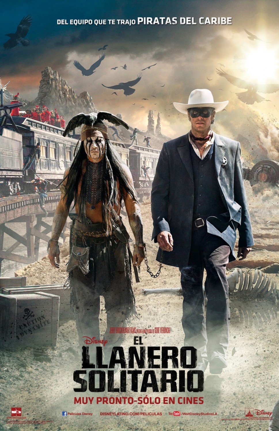 Affiche Poster lone ranger naissance heros disney