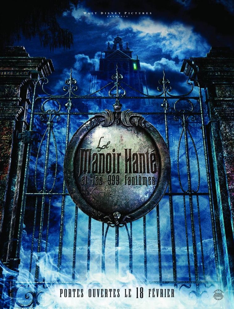 Affiche Poster manoir hanté 999 fantômes haunted mansion disney