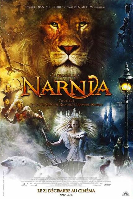 Le Monde de Narnia : le lion, la sorcière blanche et l'armoire magique. 1 Affiche poster monde narnia lion armoire sorcière blanche wardrobe witch disney