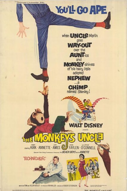 Un neveu studieux - Photos et affiches. 2 Affiche Poster neveu studieux monkey uncle disney