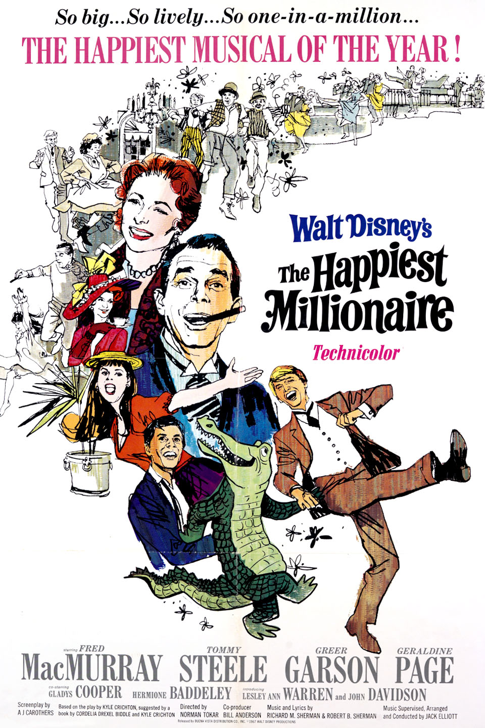 Affiche Poster plus heureux milliardaires happiest millionaire disney
