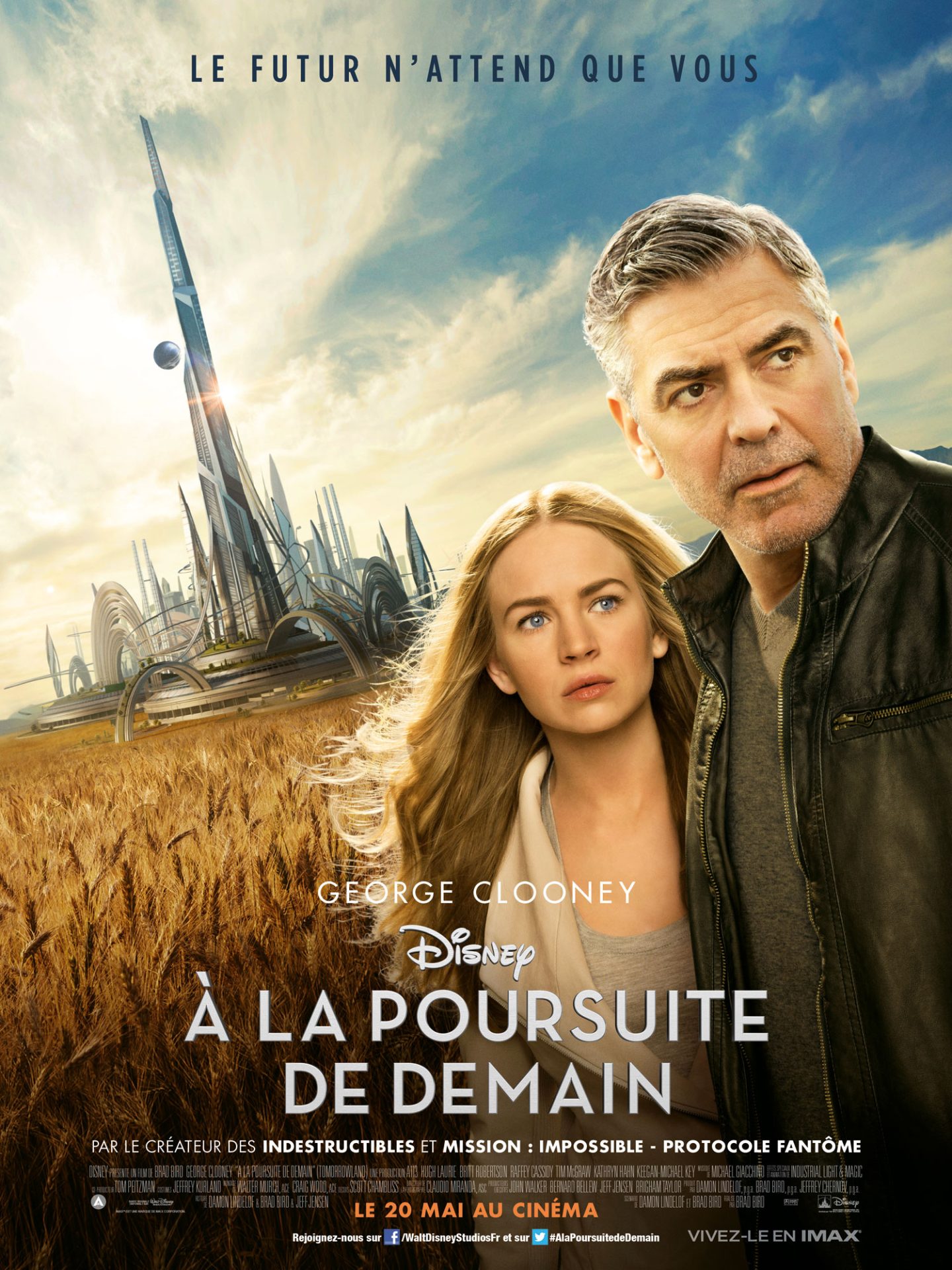 Affiche Poster poursuite demain tomorrowland disney
