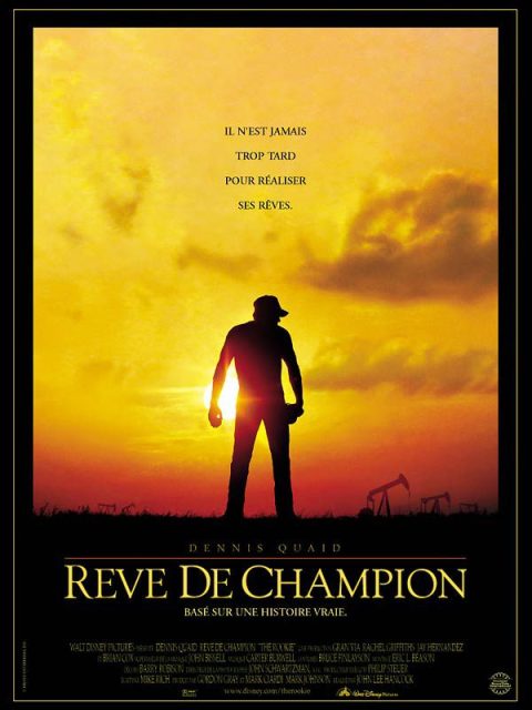 Rêve de champion - Streaming. 1 Affiche poster rookie rêve champion disney