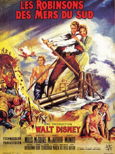 Les Robinsons des mers du sud. 1 Affiche Poster robinsons mer sud Swiss Family disney