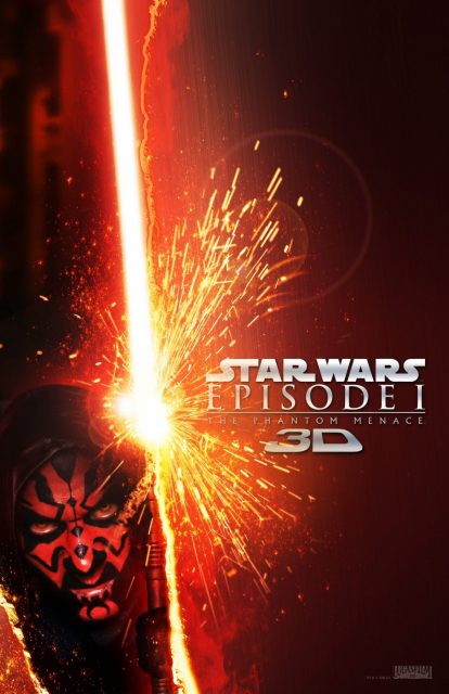 Star Wars : Episode I - La menace fantôme - Photos et affiches. 11 Affiche Poster de Star Wars La menace fantôme Phantom avec Liam Neeson Ewan McGregor et Nathalie Portman 1999
