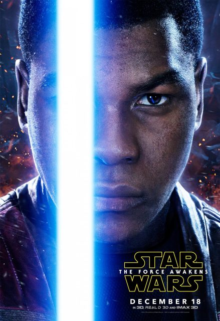 Affiche Poster de Star Wars Le réveil de la force Awakens dans Daisy Ridley Adam Driver et Oscar Isaac 2015