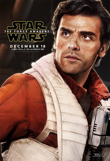 Affiche Poster de Star Wars Le réveil de la force Awakens dans Daisy Ridley Adam Driver et Oscar Isaac 2015