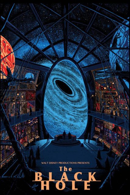 Affiche Poster trou noir black hole disney
