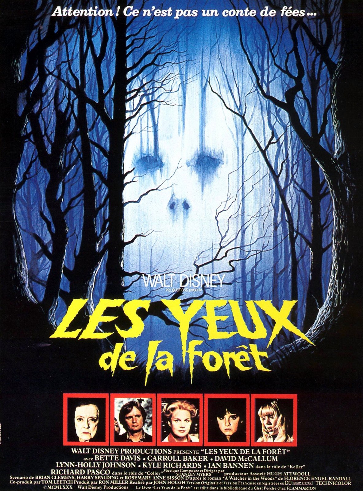 Affiche Poster yeux forêt watcher woods disney