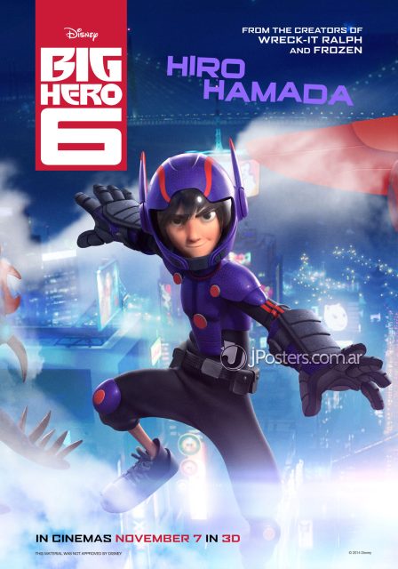 Les nouveaux héros - Photos et affiches. 6 affiche poster nouveaux heros big 6 disney