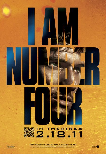 Numéro Quatre. 23 Affiche Poster Numéro quatre Number Four Disney Touchstone Pictures