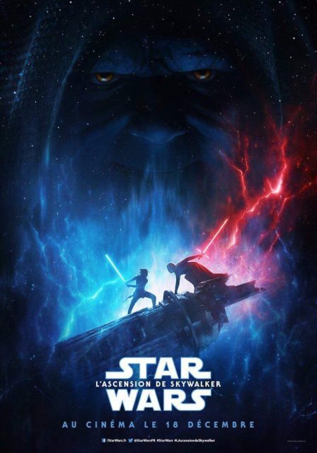 Affiche Poster de Star Wars L'ascension de Skywalker Rise avec Daisy Ridley Adam Driver et Oscar Isaac 2019