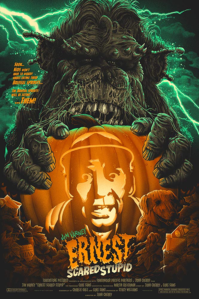 Affiche Poster ernest chasse monstres scared stupid disney touchstone
