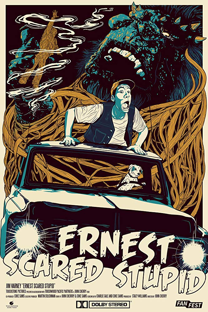 Affiche Poster ernest chasse monstres scared stupid disney touchstone