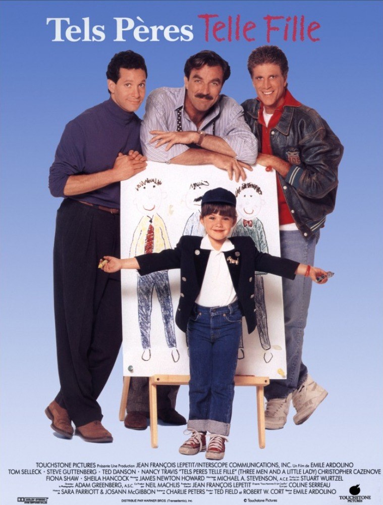 Affiche Poster tels pères telle fille three men little lady disney touchstone
