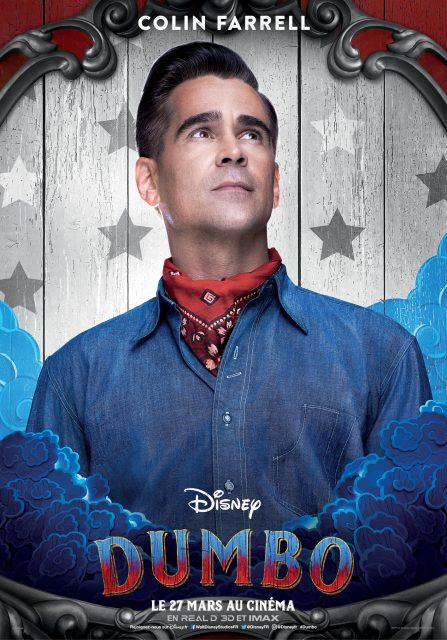 Affiche Poster de Dumbo avec Colin Farrell et Danny Devito 2019