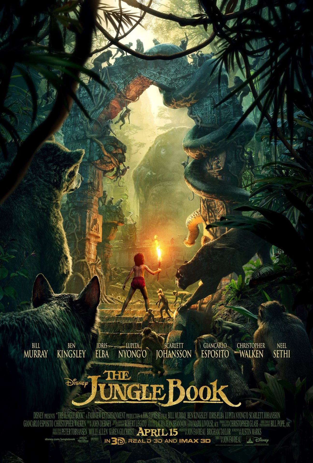 walt disney pictures le livre de la jungle book film affiche poster