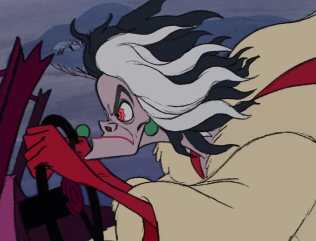 Cruella d'Enfer - Personnage - Les 101 dalmatiens. 8 cruella d'enfer de vil personnage character 101 dalmatiens dalmatians disney animation