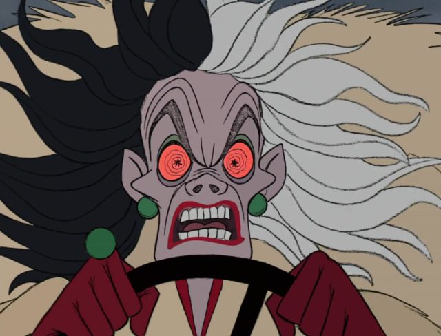 Cruella d'Enfer - Personnage - Les 101 dalmatiens. 3 cruella d'enfer de vil personnage character 101 dalmatiens dalmatians disney animation