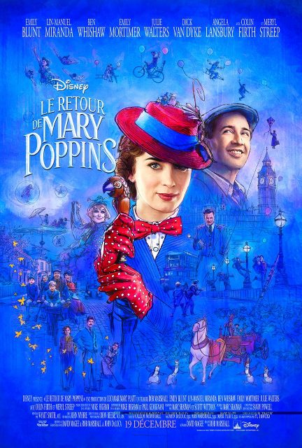 Affiche Poster retour mary poppins returns disney