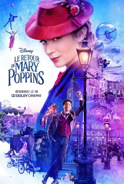 Affiche Poster mary poppins retour returns disney