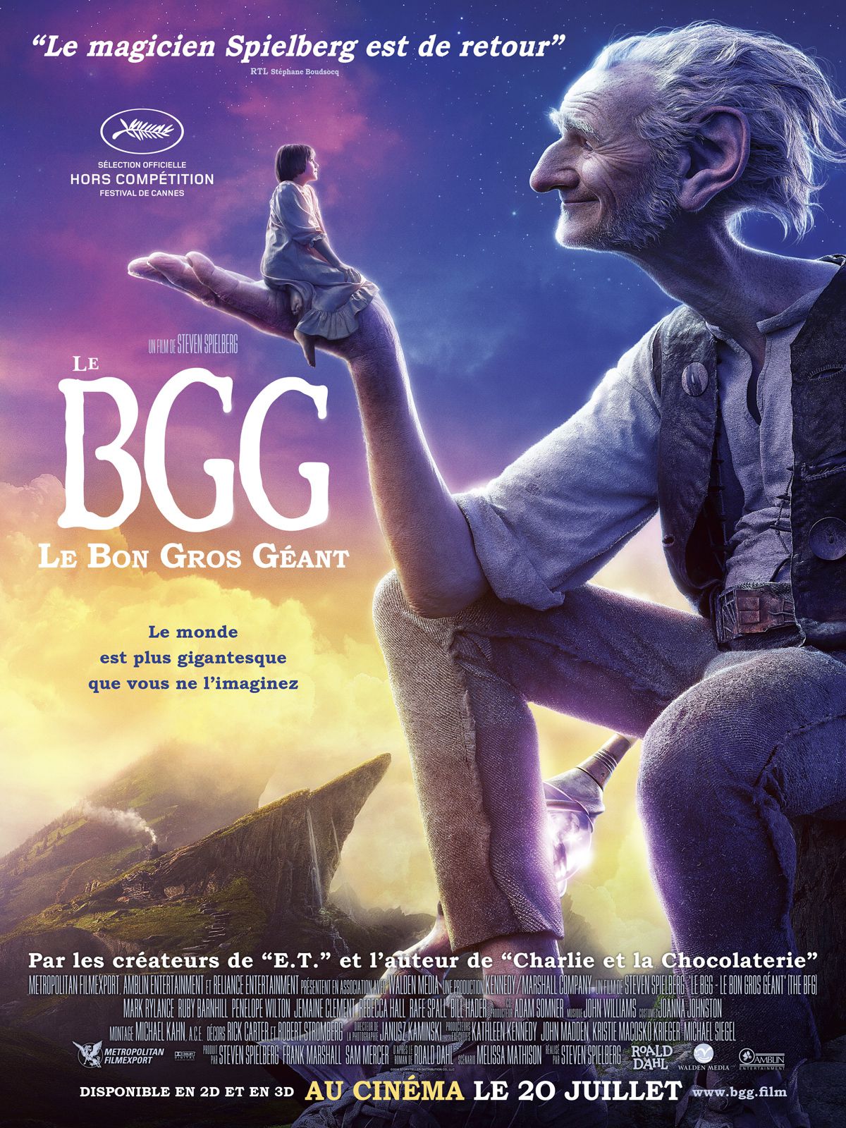 Affiche Poster bgg bon gros geant bfg disney