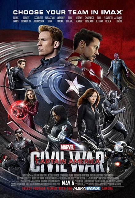 Captain America : Civil War - Photos et affiches. 8 Affiche Poster Captain America Civil War Disney Marvel