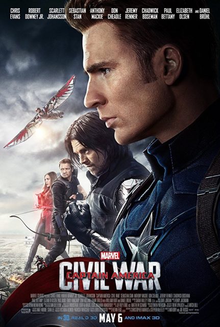 Captain America : Civil War - Photos et affiches. 6 Affiche Poster Captain America Civil War Disney Marvel