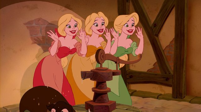 Les Triplées / Les Bimbettes - Personnage - La Belle et la Bête. 4 triplées bimbettes personnage character disney la belle et la bête beauty and the beast