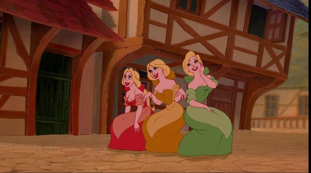 Les Triplées / Les Bimbettes - Personnage - La Belle et la Bête. 3 triplées bimbettes personnage character disney la belle et la bête beauty and the beast
