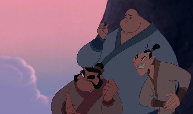 Yao, Ling et Chien Po - Personnage - Mulan. 1 yao ling chien-po disney personnage character mulan