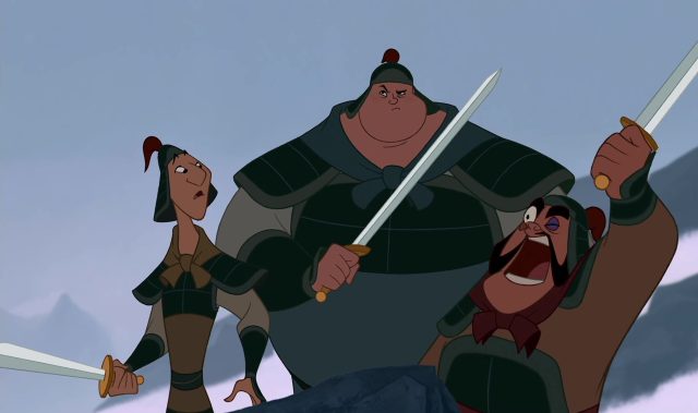 Yao, Ling et Chien Po - Personnage - Mulan. 2 yao ling chien-po disney personnage character mulan