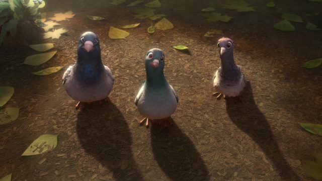 Les pigeons Joey, Vinnie et Bobby - Personnage - Volt, star malgré lui. 3 disney les pigeons vinnie bobby et joey personnages de volt star malgré lui