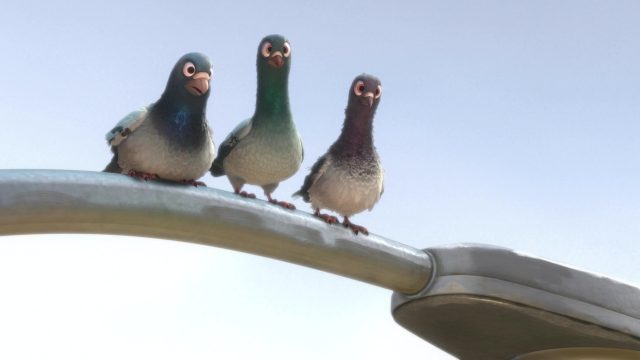 Les pigeons Joey, Vinnie et Bobby - Personnage - Volt, star malgré lui. 5 disney les pigeons vinnie bobby et joey personnages de volt star malgré lui