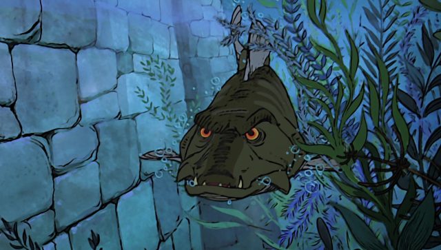 Le brochet - Personnage - Merlin l'enchanteur. 1 brochet pike disney animation merlin enchanteur sword stone personnage character
