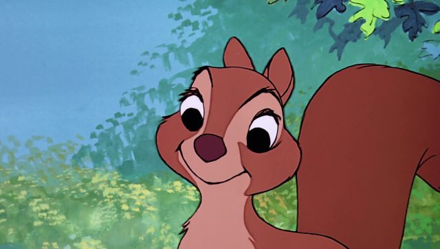 Jeune écureuil - Personnage - Merlin l'enchanteur. 1 jeune écureuil squirrel girl disney animation merlin enchanteur sword stone personnage character