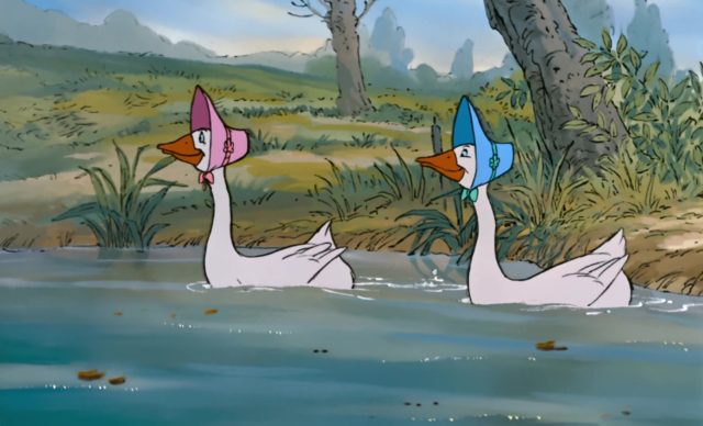 Amélie et Amélia - Personnage - Les Aristochats. 2 amelie amelia abigail oie personnage character aristochats aristocats disney animation